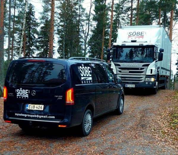 Söbe Group kalusto kentällä